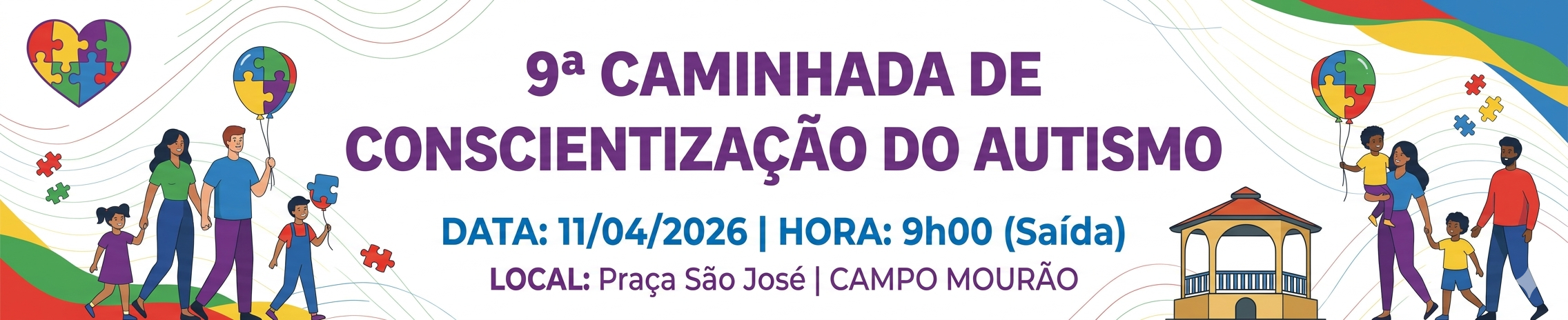 9ª Caminhada de Concientização do Autismo de Campo Mourão
